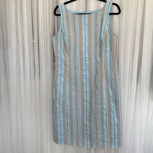 Marc Aurel strips shift midi summer dress! Size 42 (12)
